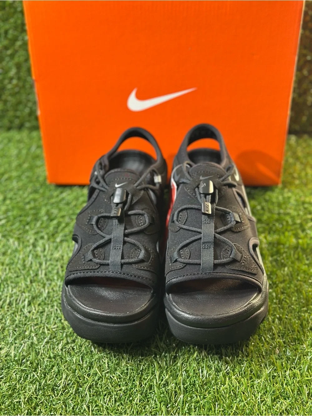 NIKE WOMENS AIR MAX KOKO SANDAL, SIZE 6 WOMENS, COLOR: BLACK/ BLACK-ANTHRACITE